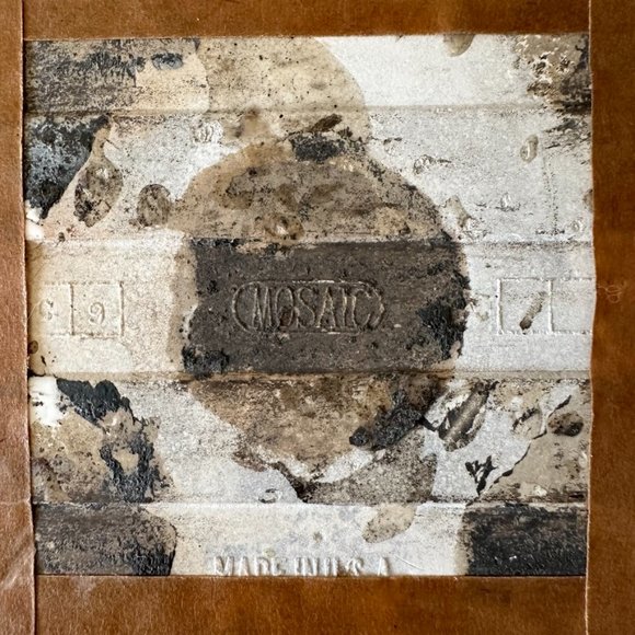 RARE - Mosaic Tile Co. - Made in USA vintage Russian Village Winter art … - Picture 4 of 6